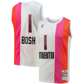 Chris Bosh Miami Heat 2011/12 Hardwood Classics Swingman Jersey White | Mitchell & Ness