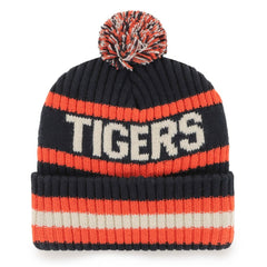 Detroit Tigers '47 Bering Cuffed Knit Hat with Pom - Navy - 47 brand Online