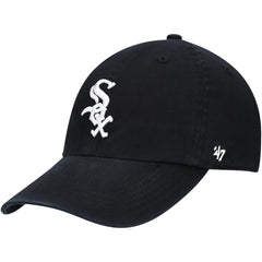 Chicago White Sox '47 Youth Team Logo Clean Up Adjustable Hat - Black - 47 brand Discount