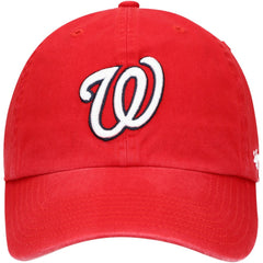 Washington Nationals '47 Youth Team Logo Clean Up Adjustable Hat - Red - 47 brand Online