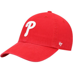 Philadelphia Phillies '47 Youth Team Logo Clean Up Adjustable Hat - Red - 47 brand Discount