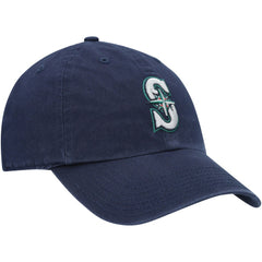 Seattle Mariners '47 Youth Team Logo Clean Up Adjustable Hat - Navy - 47 brand Sale