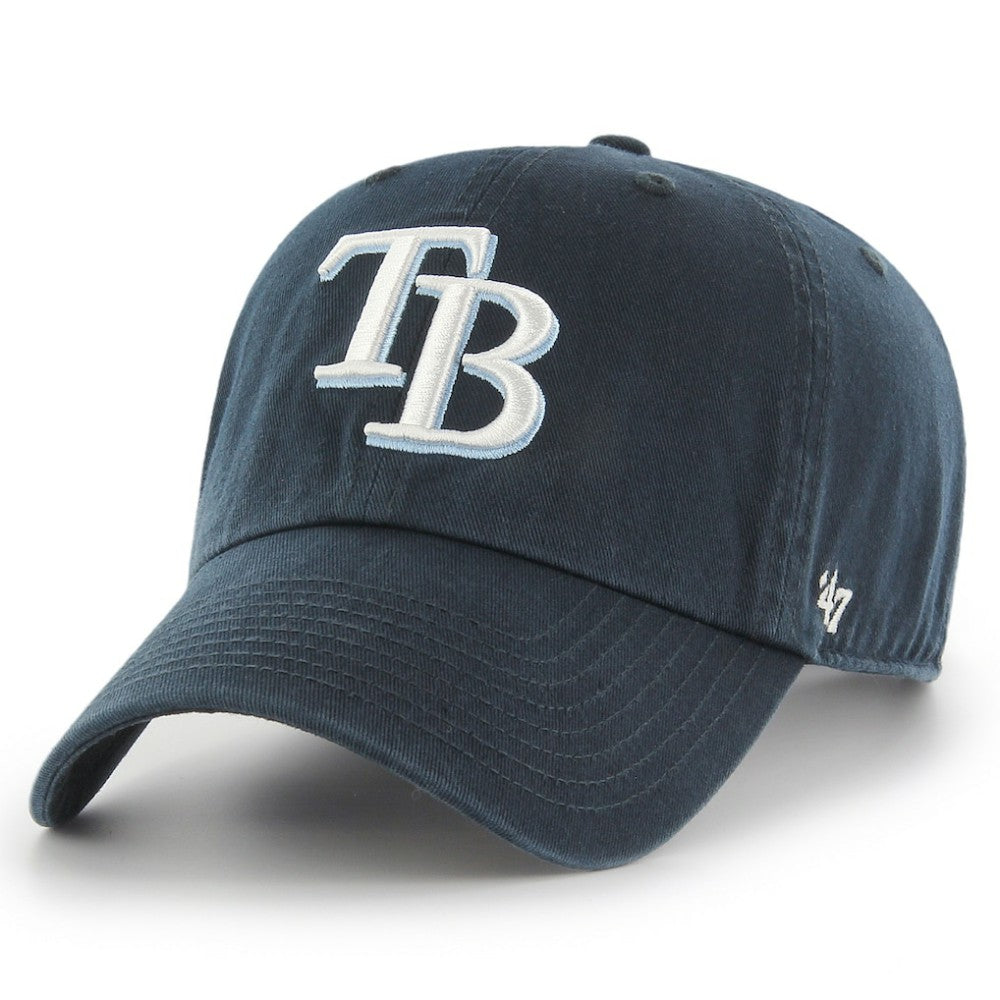 Tampa Bay Rays '47 Youth Team Logo Clean Up Adjustable Hat - Navy - 47 brand on Sale