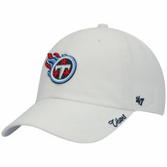 47 brand Tennessee Titans '47 Women's Team Miata Clean Up Adjustable Hat White