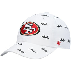 47 brand San Francisco 49ers '47 Women's Team Confetti Clean Up Adjustable Hat White