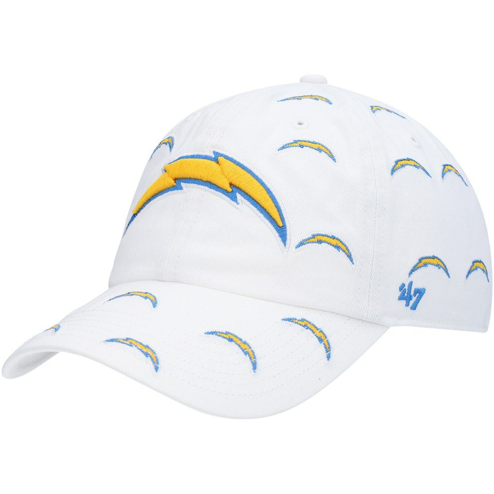 47 brand Los Angeles Chargers '47 Women's Team Confetti Clean Up Adjustable Hat White