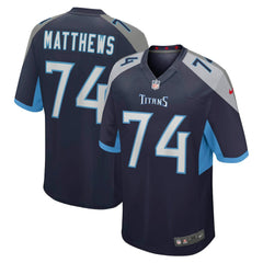 Nike Bruce Matthews Tennessee Titans Retired Player Jersey Navy