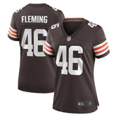Nike Don Fleming Cleveland Browns Women's Retired Player Jersey Brown