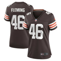 Nike Don Fleming Cleveland Browns Women's Retired Player Jersey Brown