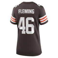 Nike Don Fleming Cleveland Browns Women's Retired Player Jersey Brown