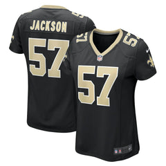 Nike Rickey Jackson New Orleans Saints Women's Retired Player Jersey Black