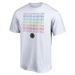 Boston Bruins City Pride T-Shirt - White - NHL 4257392