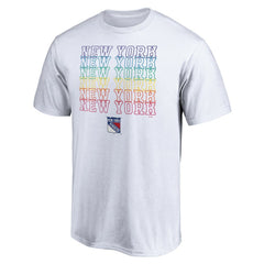 New York Rangers City Pride T-Shirt - White - NHL 4257409