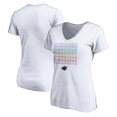 Minnesota Wild Women's City Pride V-Neck T-Shirt - White - NHL 4257435