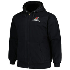 Arizona Cardinals Dunbrooke Big & Tall Dakota Canvas Hoodie Full-Zip Jacket Black