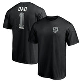 Los Angeles Kings Number One Dad Logo T-Shirt - Black - NHL 4258761