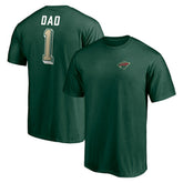 Minnesota Wild Number One Dad Logo T-Shirt - Green - NHL 4258762