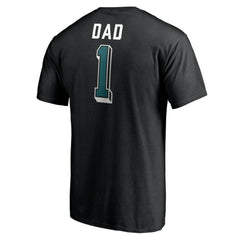 San Jose Sharks Number One Dad Logo T-Shirt - Black - NHL 4258771