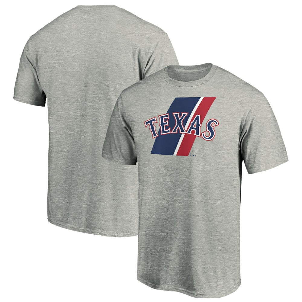 Texas Rangers Team Prep T-Shirt - Heathered Gray - MLB Lifestyle