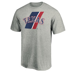Texas Rangers Team Prep T-Shirt - Heathered Gray - MLB Lifestyle