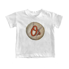 Baltimore Orioles Tiny Turnip Youth Stitched Baseball T-Shirt - White - MLB Sale