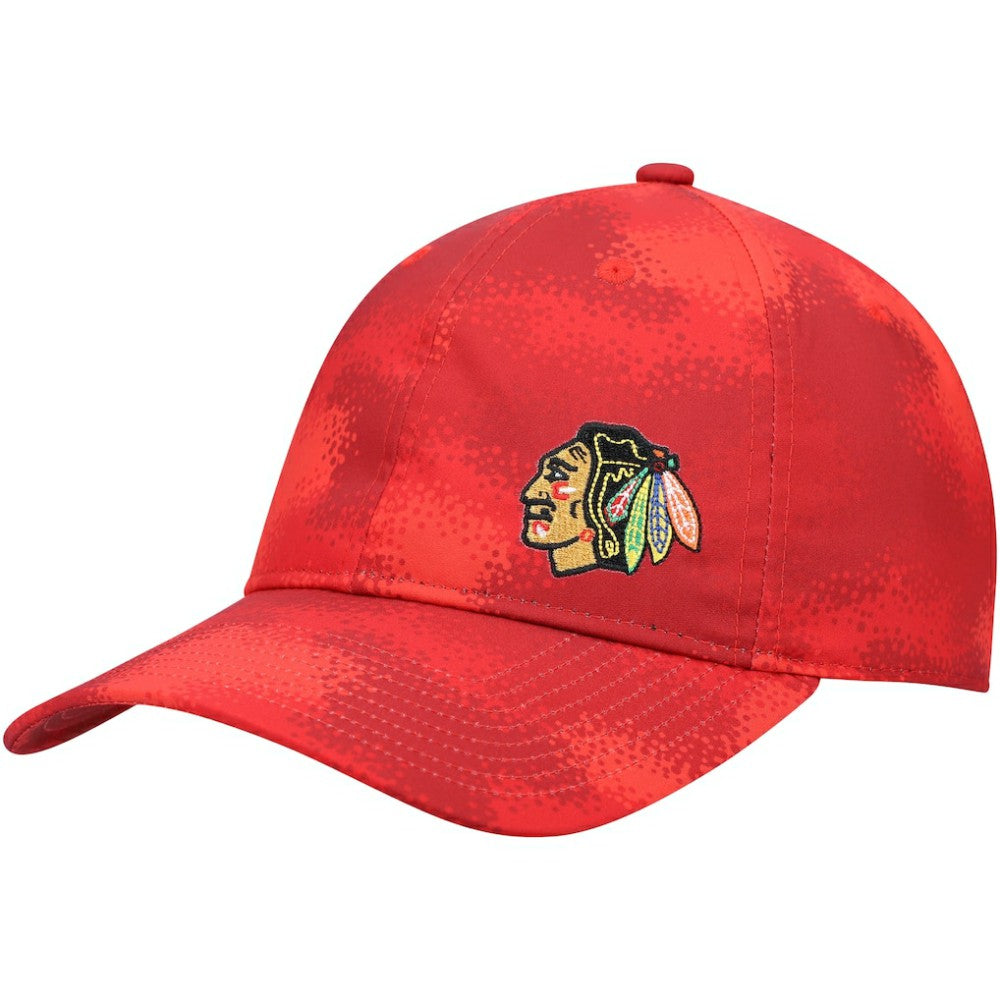 Chicago Blackhawks adidas Women's Camo Slouch Adjustable Hat - Red - NHL 4265775