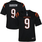 Nike Joe Burrow Cincinnati Bengals Youth Game Jersey Black