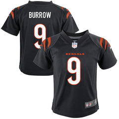 Nike Joe Burrow Cincinnati Bengals Preschool Game Jersey Black