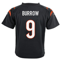 Nike Joe Burrow Cincinnati Bengals Preschool Game Jersey Black