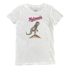 Washington Nationals Tiny Turnip Women's TT Rex T-Shirt - White - MLB on Sale