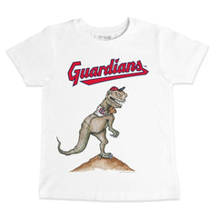 Cleveland Guardians Tiny Turnip Youth TT Rex T-Shirt - White - MLB Sale