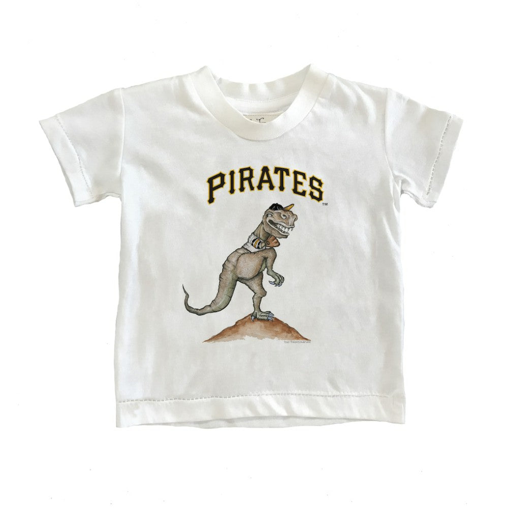 Pittsburgh Pirates Tiny Turnip Youth TT Rex T-Shirt - White - MLB Lifestyle