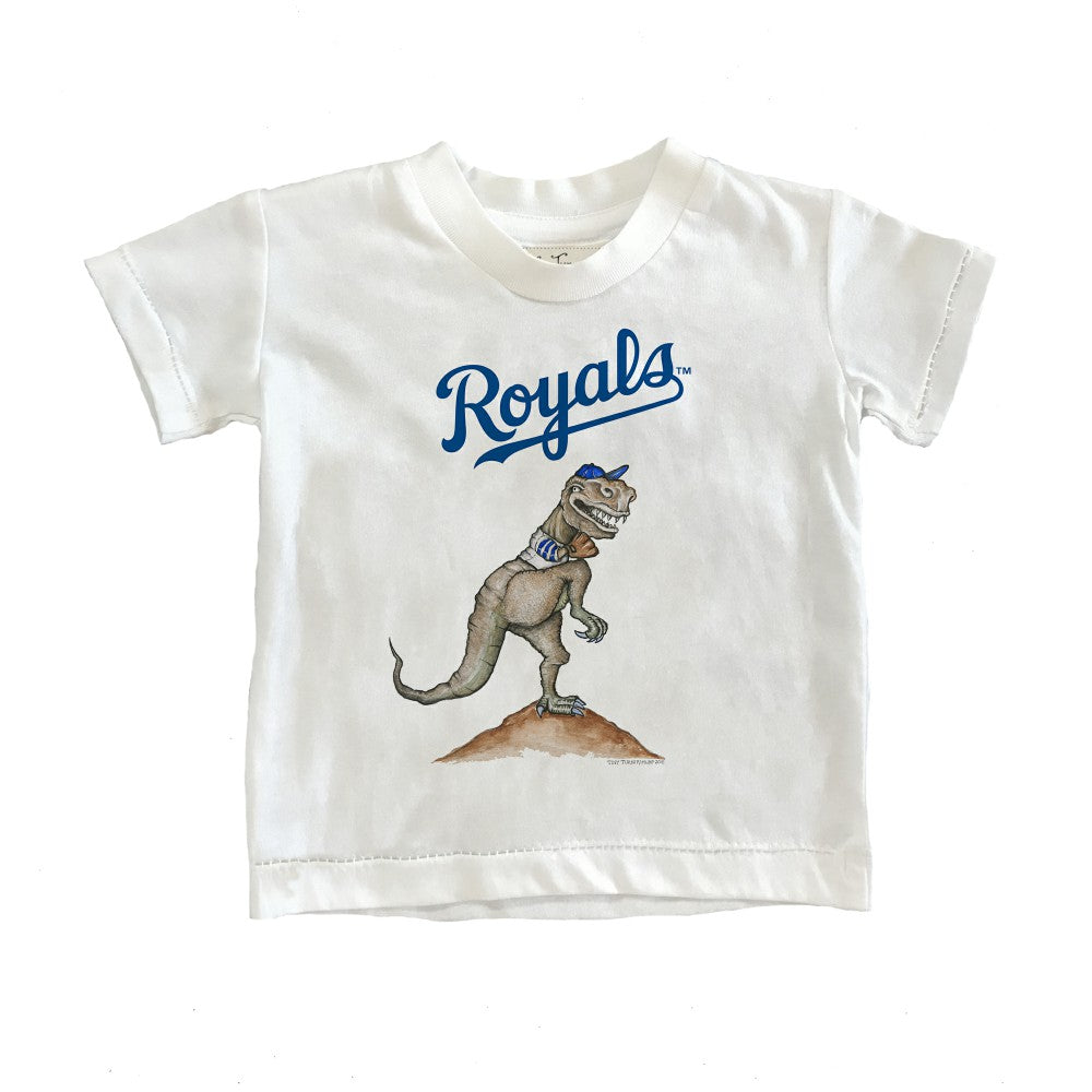 Kansas City Royals Tiny Turnip Youth TT Rex T-Shirt - White - MLB Online