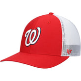 Washington Nationals '47 Primary Logo Trucker Snapback Hat - Red/White - 47 brand Online