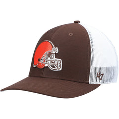 47 brand Cleveland Browns '47 Trucker Snapback Hat Brown/White