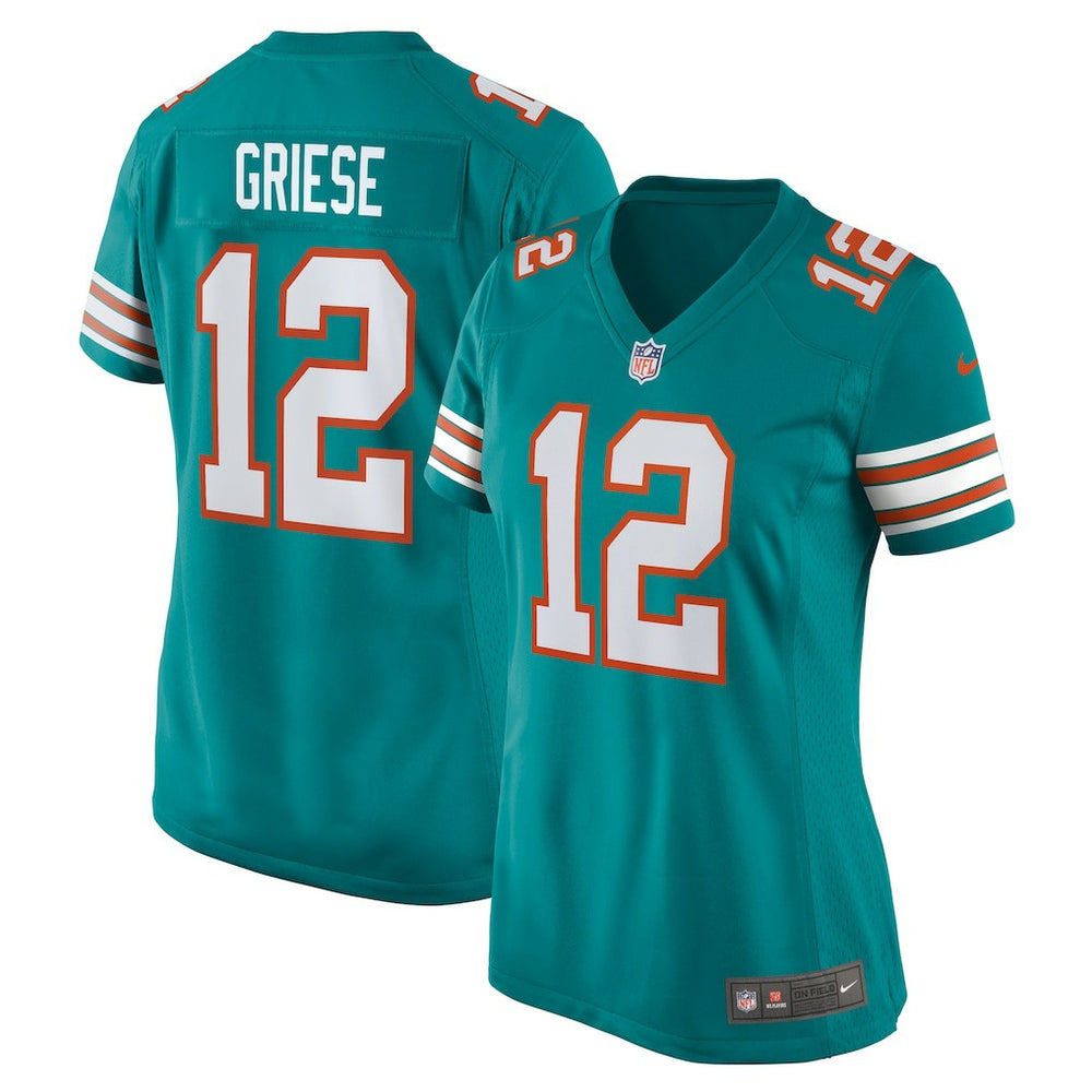 Nike Bob Griese Miami Dolphins Women's Retired Player Jersey Aqua