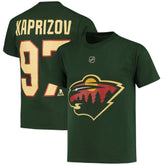 Kirill Kaprizov Minnesota Wild Youth Player Name & Number T-Shirt - Green - NHL 4268520