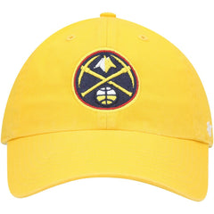 Denver Nuggets '47 Core Logo Clean Up Adjustable Hat for sale Gold | 47 brand Lifestyle
