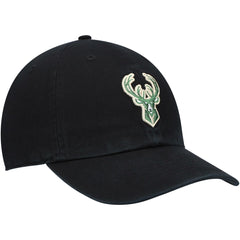 Milwaukee Bucks '47 Core Logo Clean Up Adjustable Hat Black | 47 brand outlet
