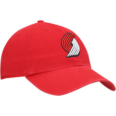 Portland Trail Blazers '47 Core Logo Clean Up Adjustable Hat Red | 47 brand
