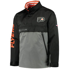 Philadelphia Flyers Tommy Hilfiger Anorak Quarter-Zip Hoodie Jacket - Black/Gray - NHL 4271043