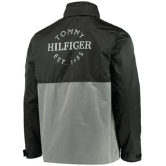 Philadelphia Flyers Tommy Hilfiger Anorak Quarter-Zip Hoodie Jacket - Black/Gray - NHL 4271043