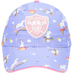 47 brand Las Vegas Raiders '47 Girls Preschool Unicorn Clean Up Adjustable Hat Purple