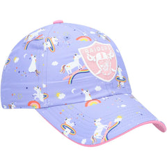 47 brand Las Vegas Raiders '47 Girls Preschool Unicorn Clean Up Adjustable Hat Purple