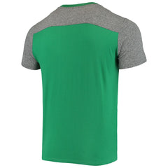 New York Jets Majestic Threads Gridiron Classics Field Goal Slub T-Shirt Kelly Green/Heathered Gray