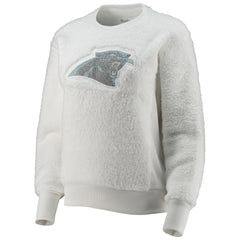 Carolina Panthers Touch Women's Milestone Tracker Pullover Sweatshirt White