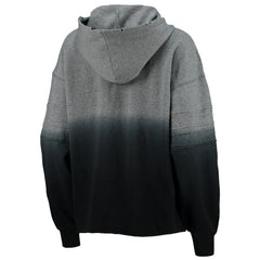 New Orleans Saints Touch Women's Superstar Dip-Dye Pullover Hoodie Heathered Gray/Black