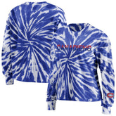 Montreal Canadiens WEAR by Erin Andrews Women's Tie-Dye Long Sleeve T-Shirt - Navy - NHL 4272645