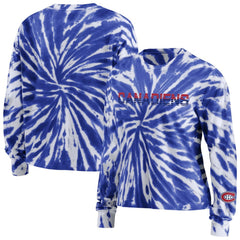 Montreal Canadiens WEAR by Erin Andrews Women's Tie-Dye Long Sleeve T-Shirt - Navy - NHL 4272645