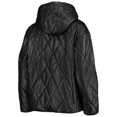 Las Vegas Raiders MSX by Michael Strahan Women's Charlotte Full-Zip Hoodie Puffer Jacket Black